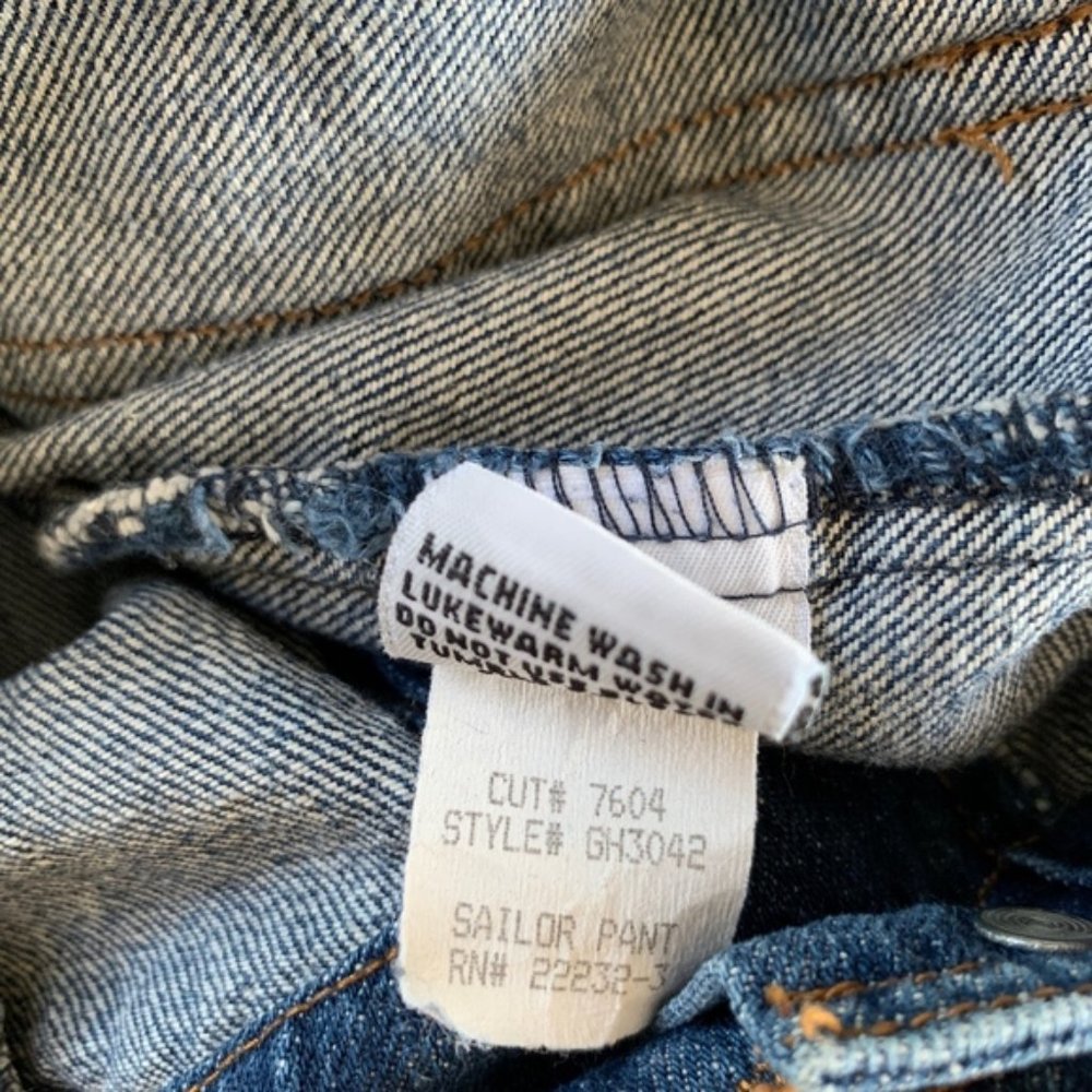 Vintage For Joseph Button Front Sailor Jeans - image 5